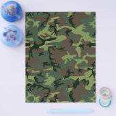 Camouflage Camo Green Brown Pattern Flyer (Enkel)