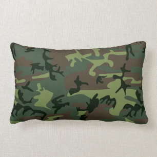 Camouflage Camo Green Brown Pattern Kussen