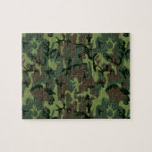 Camouflage Camo Green Brown Pattern Legpuzzel (Horizontaal)