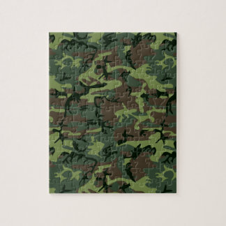 Camouflage Camo Green Brown Pattern Legpuzzel
