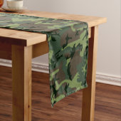 Camouflage Camo Green Brown Pattern Medium Tafelloper (Voorbeeld)