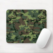 Camouflage Camo Green Brown Pattern Muismat (Met muis)