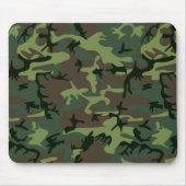 Camouflage Camo Green Brown Pattern Muismat (Voorkant)