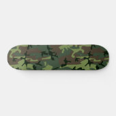 Camouflage Camo Green Brown Pattern Persoonlijk Skateboard (Horizontaal)