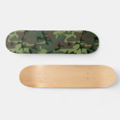 Camouflage Camo Green Brown Pattern Persoonlijk Skateboard (Horizontaal)