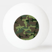 Camouflage Camo Green Brown Pattern Pingpongbal (Voorkant)