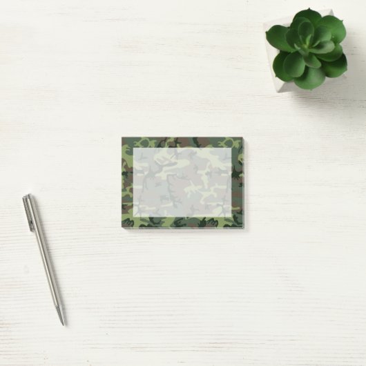 Camouflage Camo Green Brown Pattern Post-it® Notes (Kantoor)