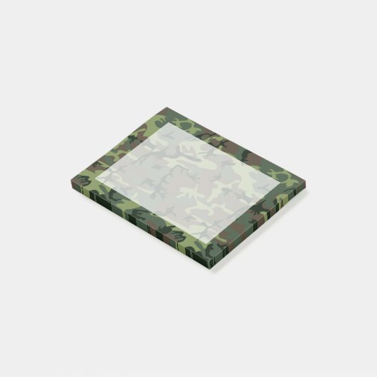 Camouflage Camo Green Brown Pattern Post-it® Notes (Schuin)