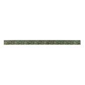 Camouflage Camo Green Brown Pattern Satijnen Lint (Voorkant)