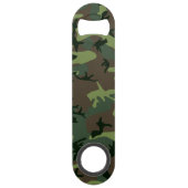 Camouflage Camo Green Brown Pattern Speed Flessenopener (Achterkant)