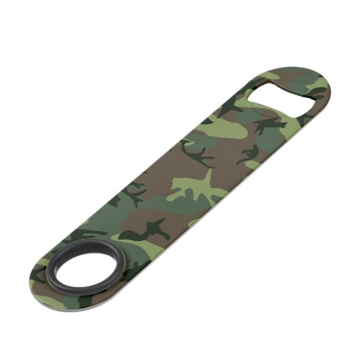 Camouflage Camo Green Brown Pattern Speed Flessenopener (Achterkant Gekanteld)