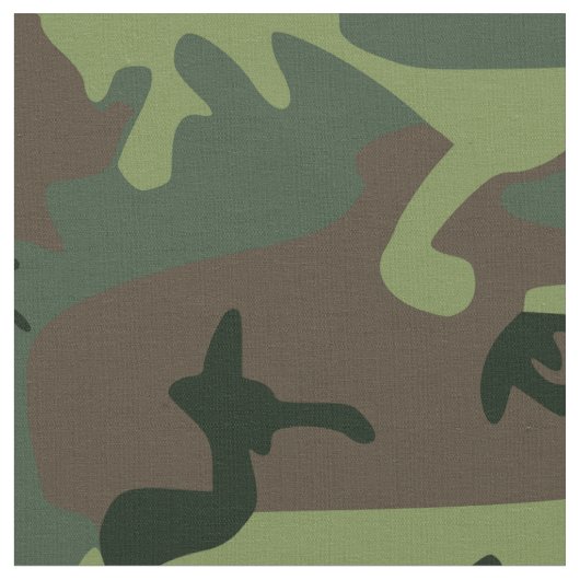 Camouflage Camo Green Brown Pattern Stof (Close Up)