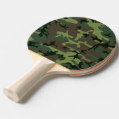 Camouflage Camo Green Brown Pattern Tafeltennisbatje (Voorkant Gekanteld)