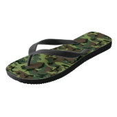 Camouflage Camo Green Brown Pattern Teenslippers (Schuin)