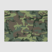 Camouflage Camo Green Brown Pattern Tissuepapier (Voorkant)