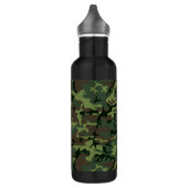 Camouflage Camo Green Brown Pattern Waterfles (Links)