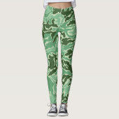 Camouflage Camo groen geel Leggings (Voorkant)