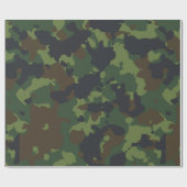 Camouflage Camo Groen Militair Bosleger Cadeaupapier (Vlak)