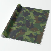 Camouflage Camo Groen Militair Bosleger Cadeaupapier (Uitgerold)