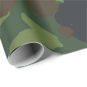Camouflage Camo Groen Militair Bosleger Cadeaupapier (Rol Hoek)