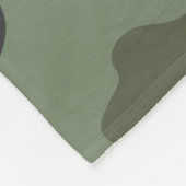 Camouflage Camo Khaki Groen Tan Zwart Monogram Fleece Deken (Hoek)