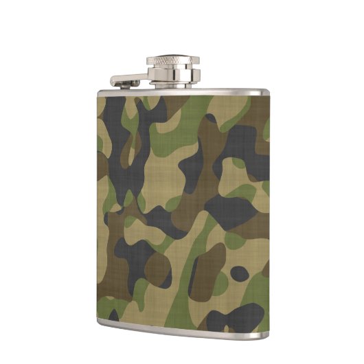Camouflage, Camo, Militair, Jagers Patroon Heupfles (Links)