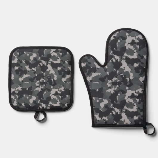 Camouflage Camo Militair leger Ovenwant & Pannenlap Set (Voorkant)