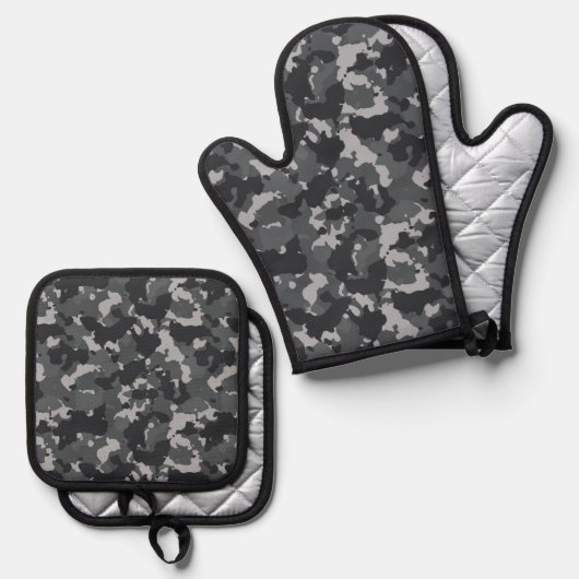 Camouflage Camo Militair leger Ovenwant & Pannenlap Set (Voorkant / Achterkant)