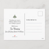 Camouflage Camo militaire kerstfoto Feestdagenkaart (Achterkant)