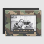 Camouflage Camo Militaire Kerstmis Foto Magneet (Voorkant / Achterkant)
