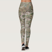 Camouflage Camo Multi Terrain Green Brown Leggings (Achterkant)