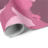 Camouflage Camo Roze Militair Cadeaupapier (Rol Hoek)