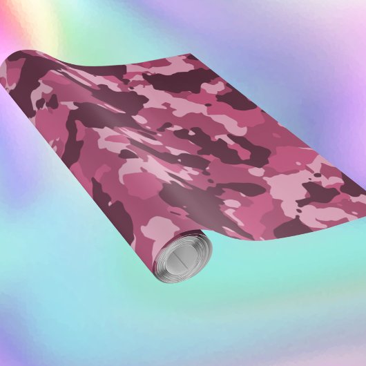 Camouflage Camo Roze Militair Cadeaupapier