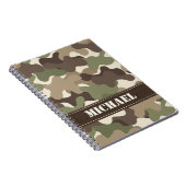 Camouflage Camo Spiral Notebook Journal Notitieboek (Rechterzijde)