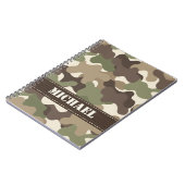 Camouflage Camo Spiral Notebook Journal Notitieboek (Linkerzijde)