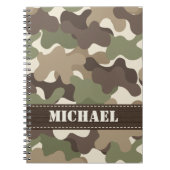Camouflage Camo Spiral Notebook Journal Notitieboek (Voorkant)