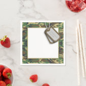 Camouflage / Camo Thema Verjaardagsfeest Servet (Insitu)