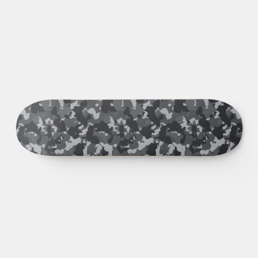 Camouflage Camo Urban Black gray Persoonlijk Skateboard (Horizontaal)