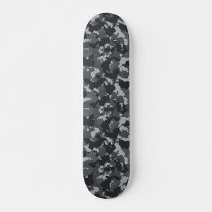 Camouflage Camo Urban Black gray Persoonlijk Skateboard