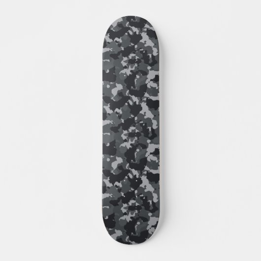 Camouflage Camo Urban Black gray Persoonlijk Skateboard (Voorkant)