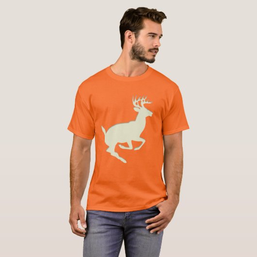 Camouflage Camo Woodland Buck Deer T-shirt (Voorkant volledig)