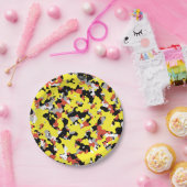 Camouflage Camouflage Yellow Red Black Papieren Bordje (Feest)