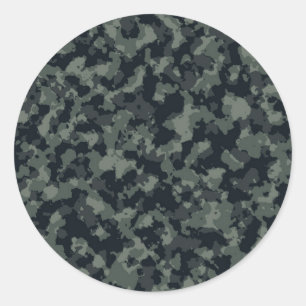 Camouflage Camouo-ontwerp leger Ronde Sticker