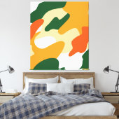 camouflage canvas afdruk (Insitu (Slaapkamer))