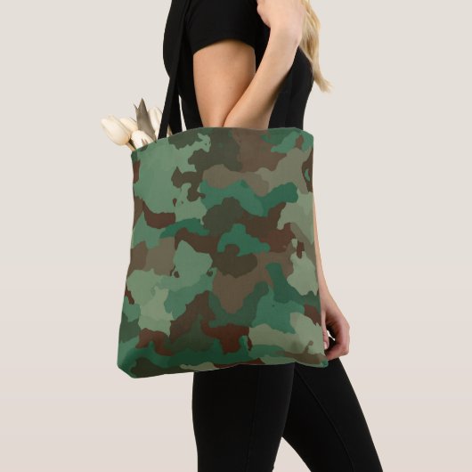 camouflage-canvas tas (Dichtbij)