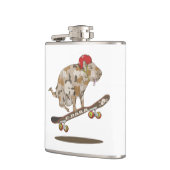 Camouflage Capybara Skateboarding Heupfles (Links)