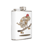 Camouflage Capybara Skateboarding Heupfles (Rechts)