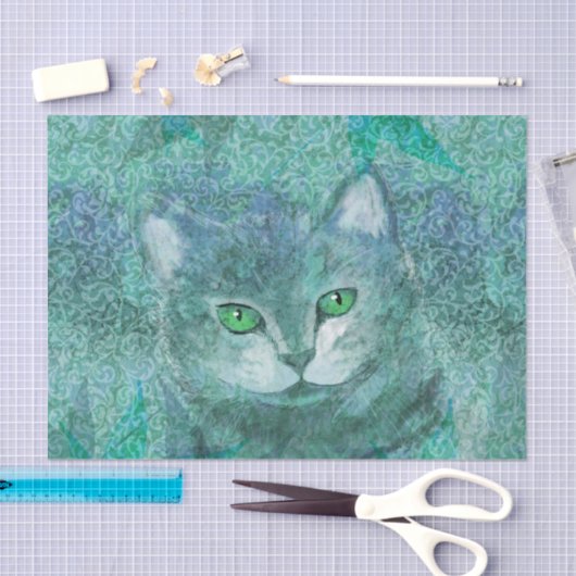 Camouflage Cat Natuur Garden Tissuepapier (Craft)