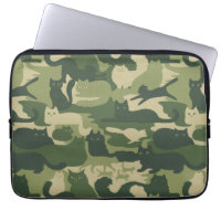 Camouflage Cats Pattern Army Green Kitty Cats Camo