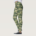 Camouflage Cats Pattern Army Green Kitty Cats Camo Leggings<br><div class="desc">Cat Lover's Leggings. Groen camouflage patroon met schattige, grappige en coole katten en kittens. Deze groene camo katten leggings maken een leuke feliene mode verklaring.</div>